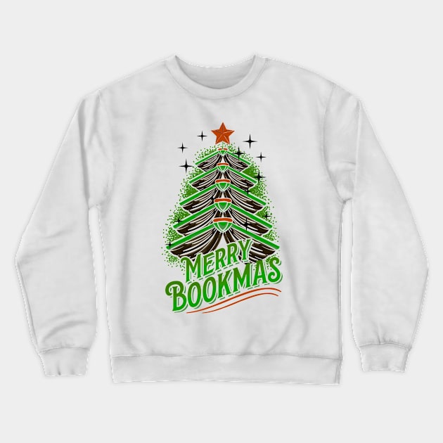 Funny Book Gifts Men Women Kids Bookworm Book Ugly Christmas Crewneck Sweatshirt by KsuAnn